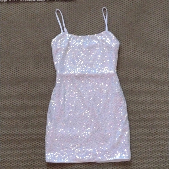 Sleeveless Sequin Homecoming Dress - Picture 1 of 13